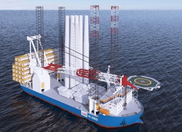 Daewoo Shipbuilding Adding Smart Ship Solution to Wind Turbine Installation Vessel