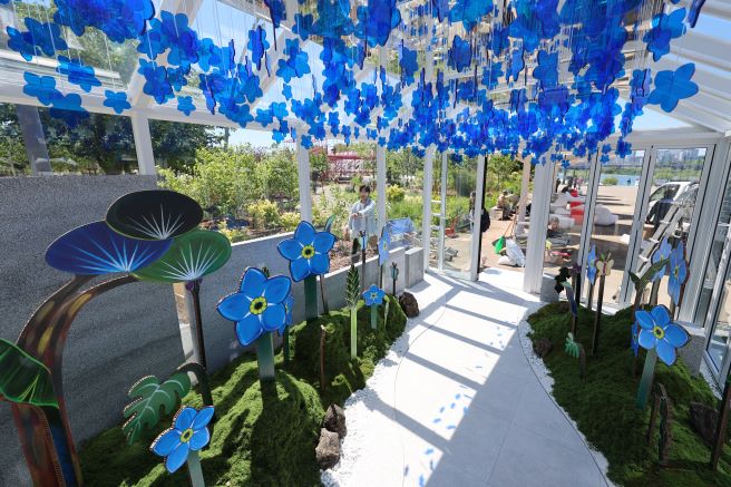 Artwork Symbolizing South Korean Abductees in North Korea Featured at Garden Show